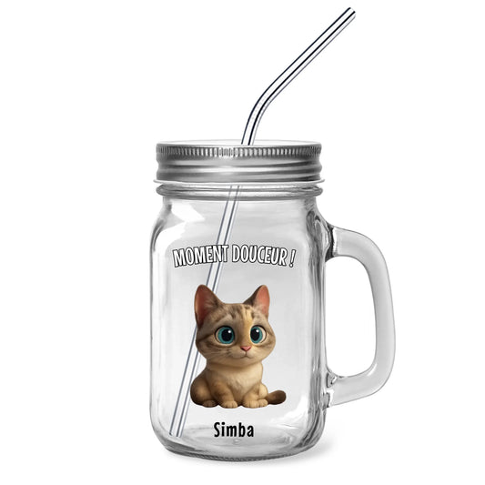 Mug en verre personnalisé avec photo 0,5L